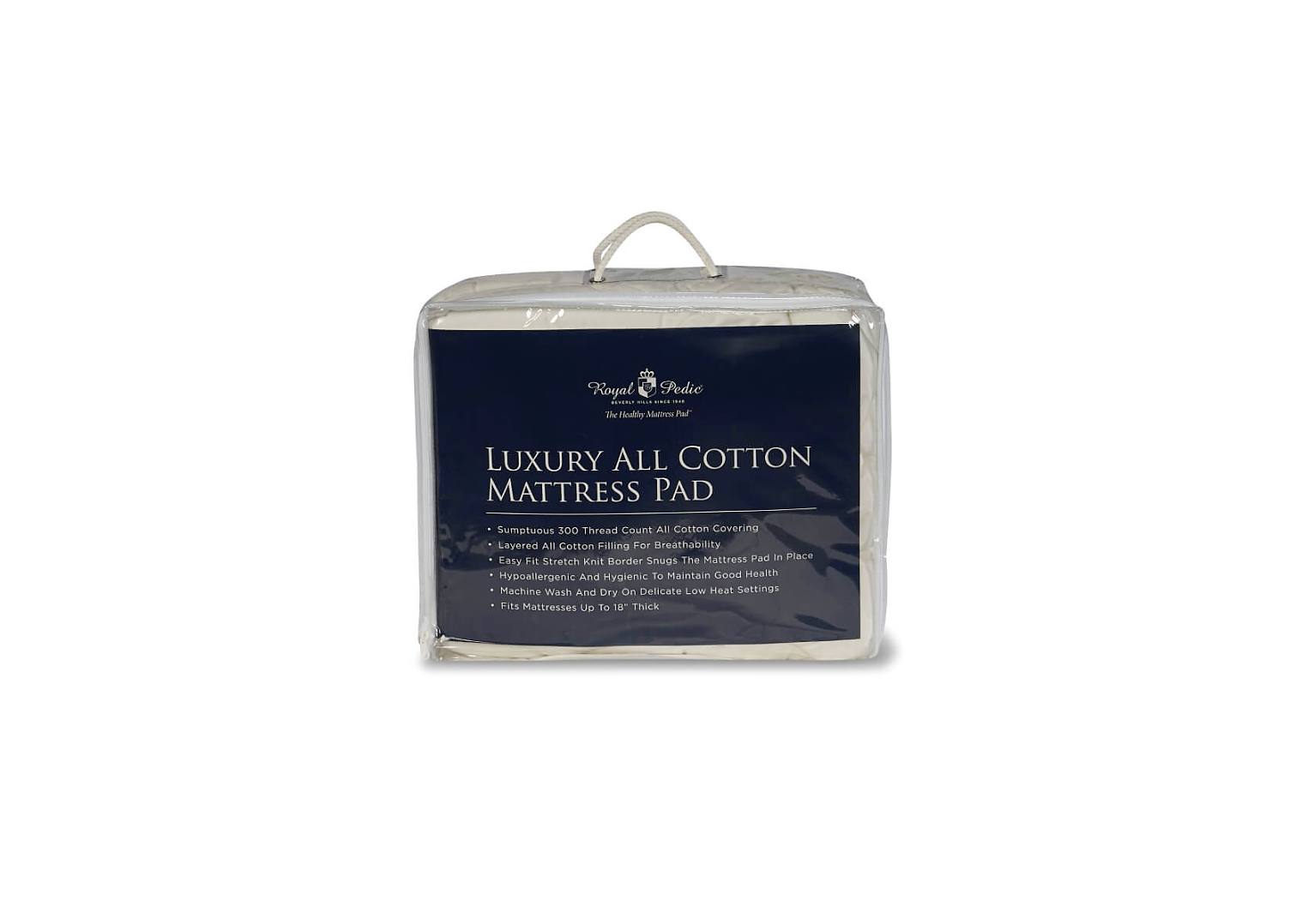 Royal Pedic Luxury All Cotton Mattress Pad