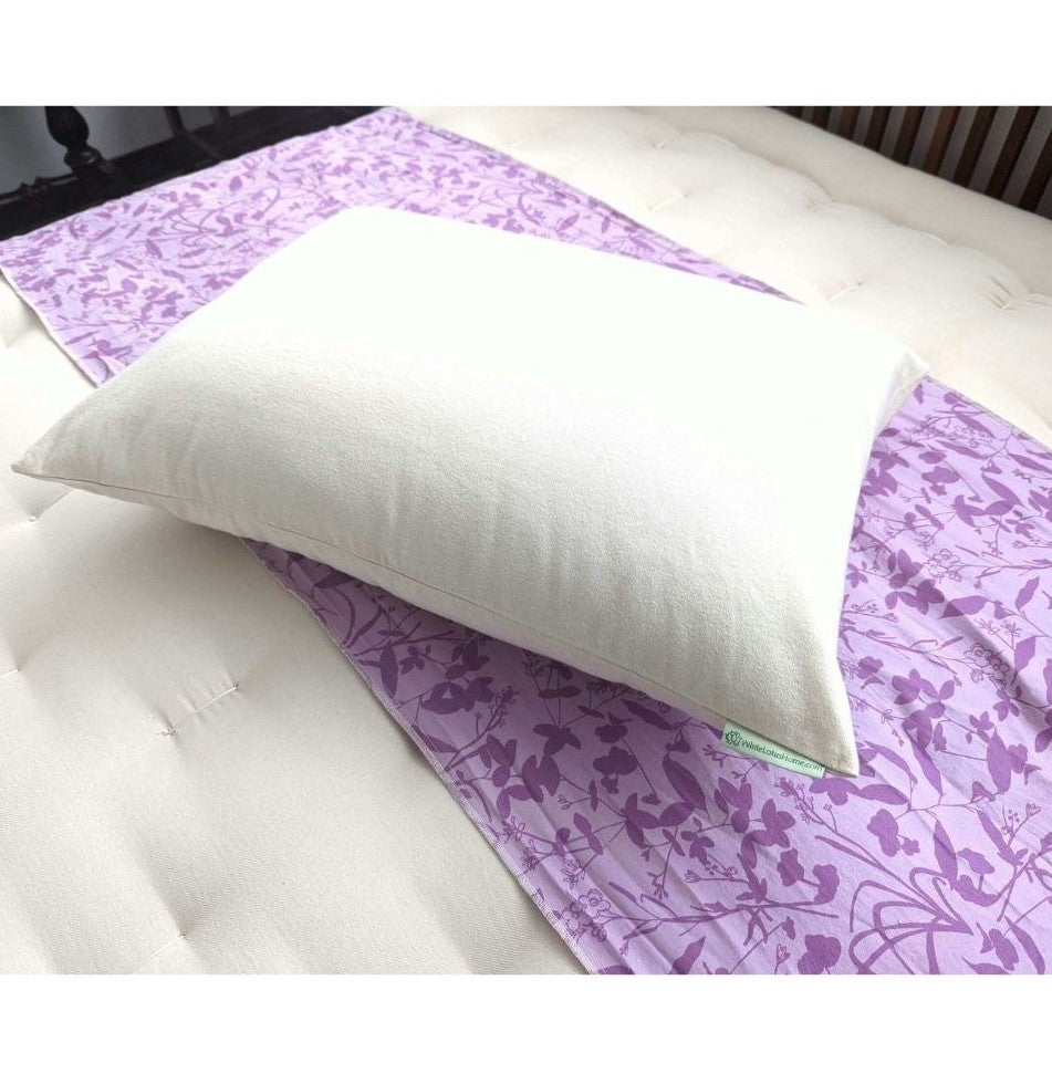 WLH Waterproof Organic Cotton Pillow Protector With Zipper