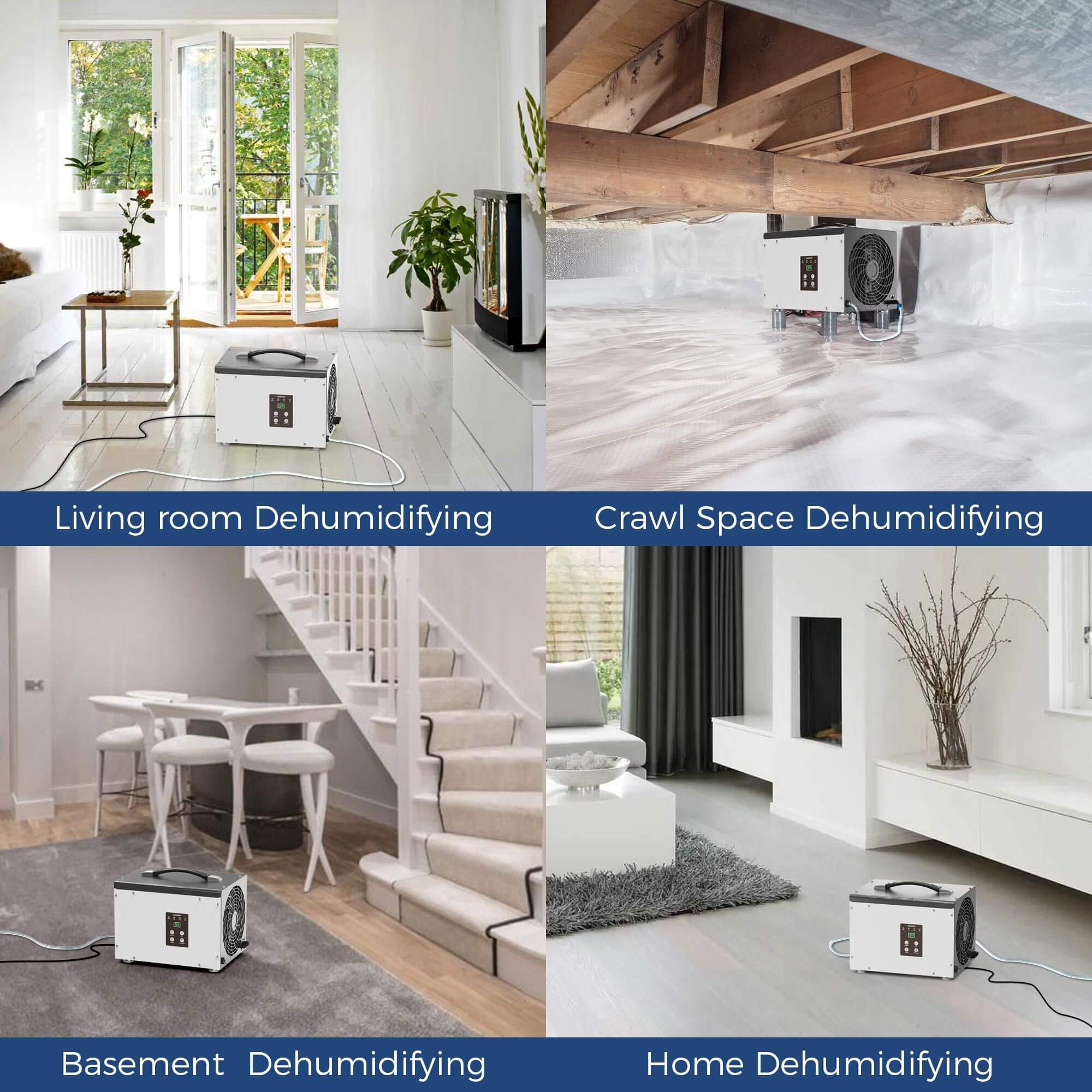 Alorair Sentinel HD35 70 Pint Crawl Space & Basement Dehumidifier