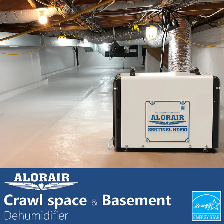 Alorair Sentinel HDi90 Basement & Crawl Space Dehumidifier With Pump