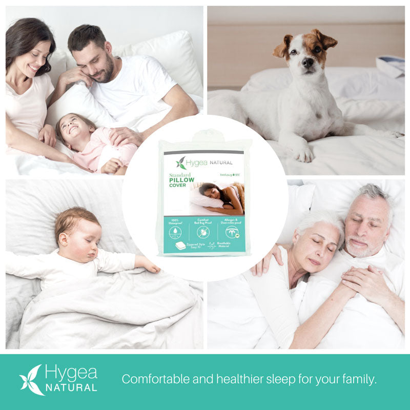 Hygea Natural Water Resistant Bed Bug Pillow Protector