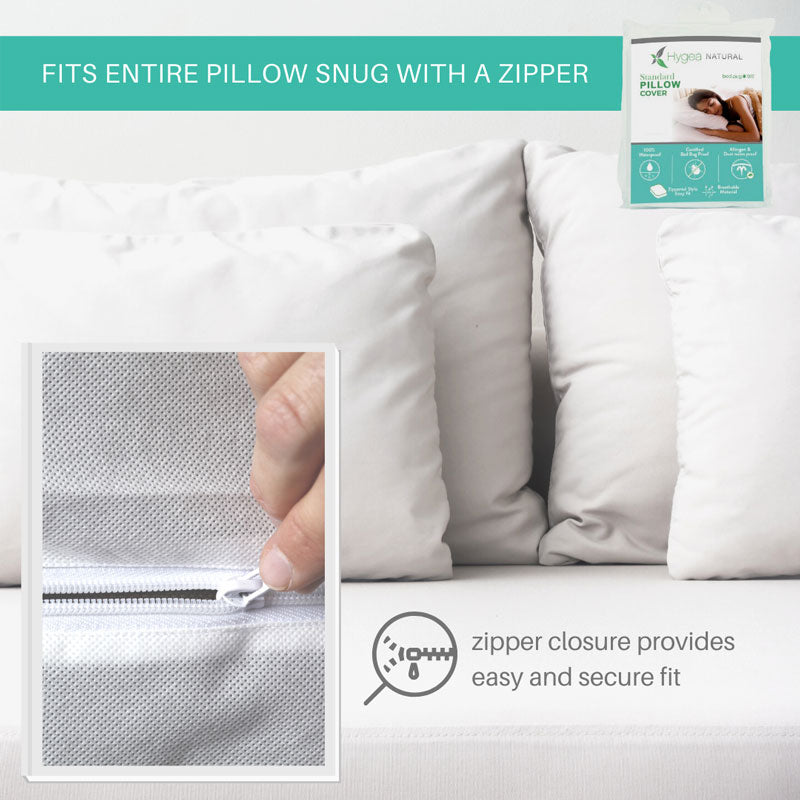 Hygea Natural Water Resistant Bed Bug Pillow Protector
