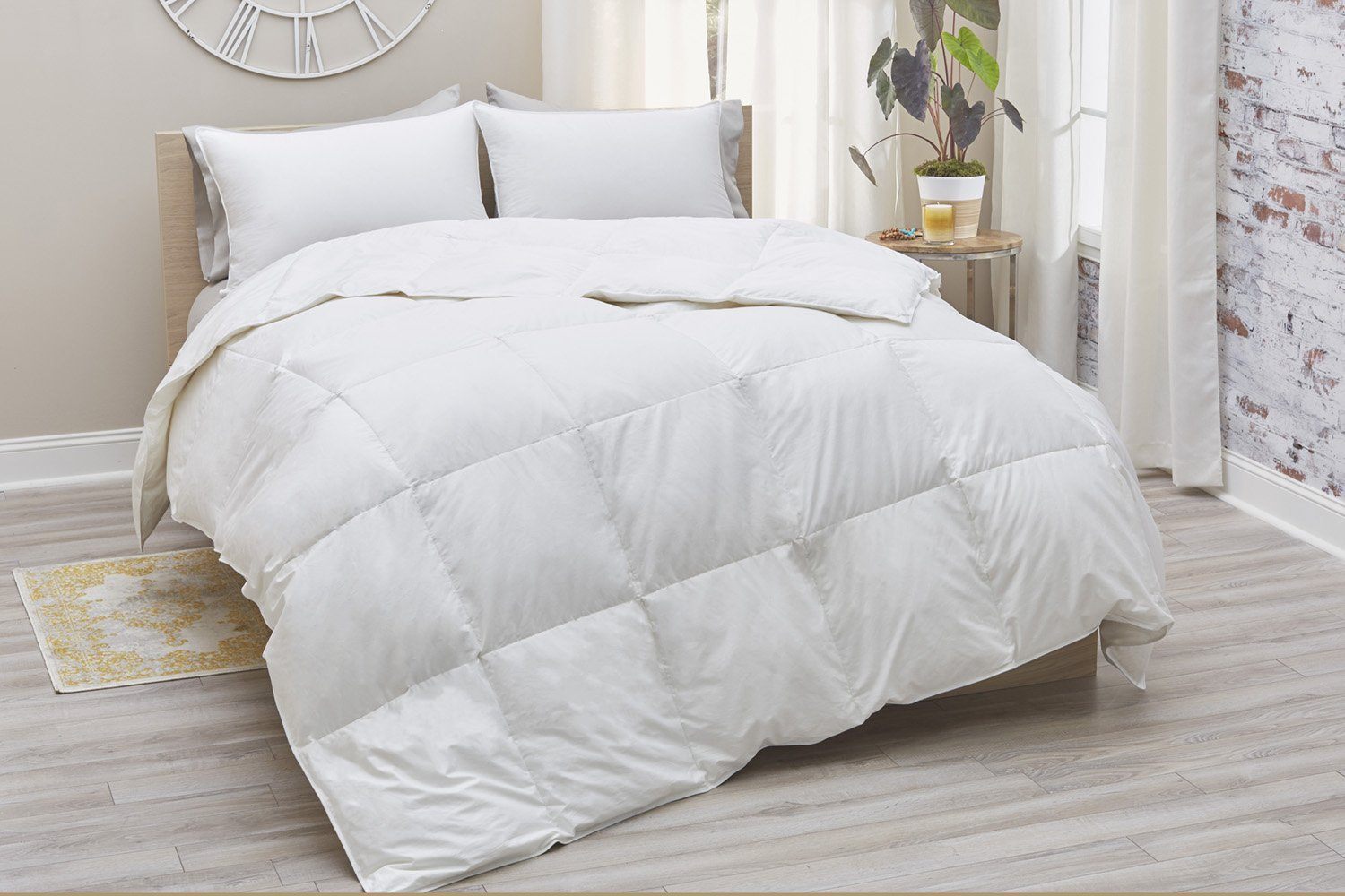 All Season White Goose Down Comforter, Twin - Fry’s Food Stores Machine washable goose down comforter