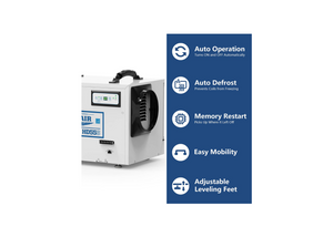 Alorair Sentinel HD55S White Basement & Crawl Space Dehumidifier