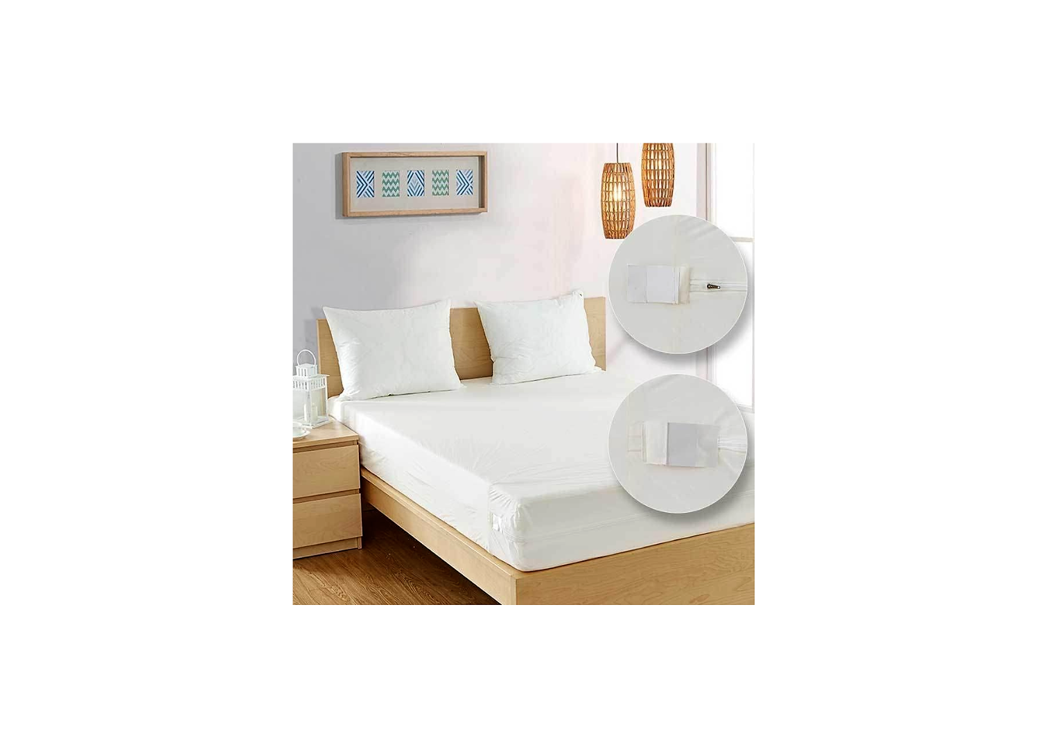 Bedbug Solution™ Elite Zippered Mattress/Box Spring Encasement 12" Depth By Bargoose