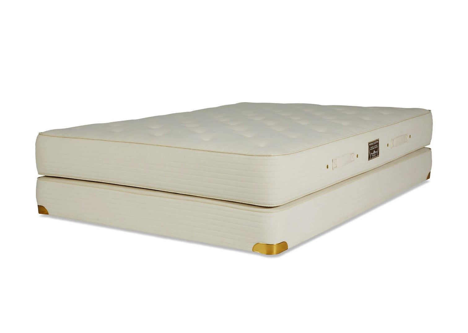 Royal Box Spring Royal Pedic Natural Cotton W/Wool Wrap Mattress & Box Spring Set.
