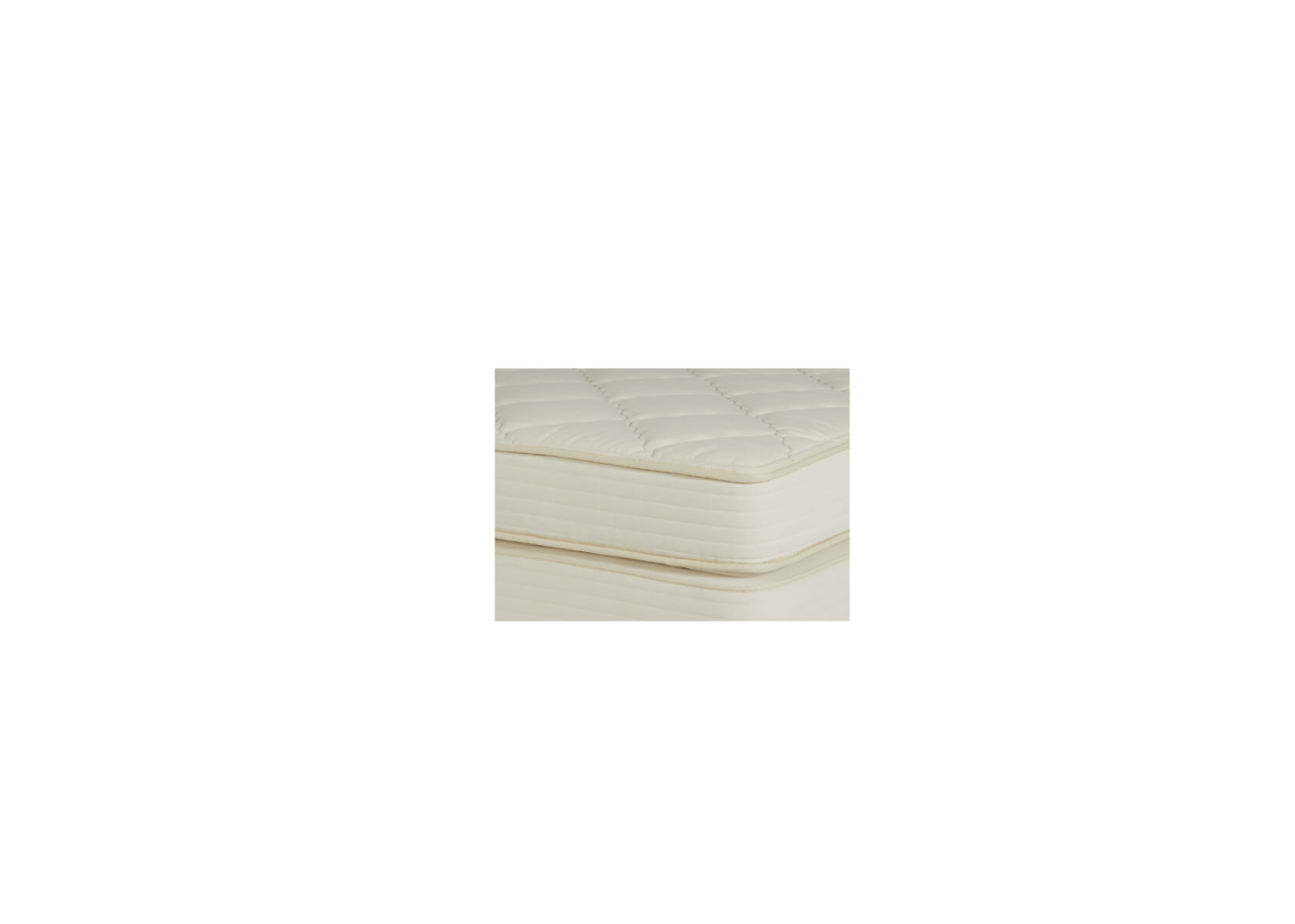 Royal Pedic Natural Latex Quilt Top Mattress & Box Spring Set.