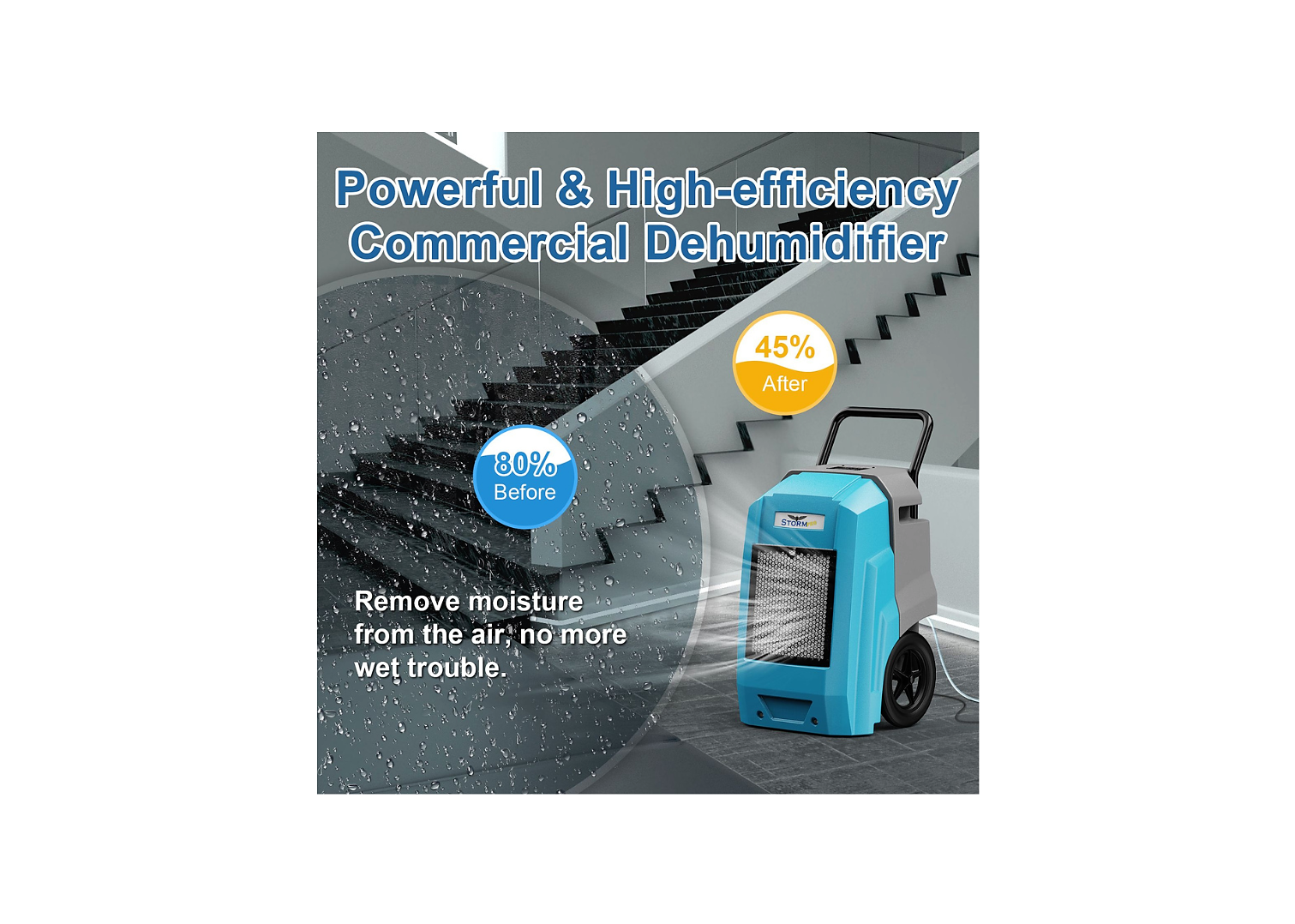 Alorair Storm Pro Smart WiFi Dehumidifier 2300 Sq. Ft. With Pump