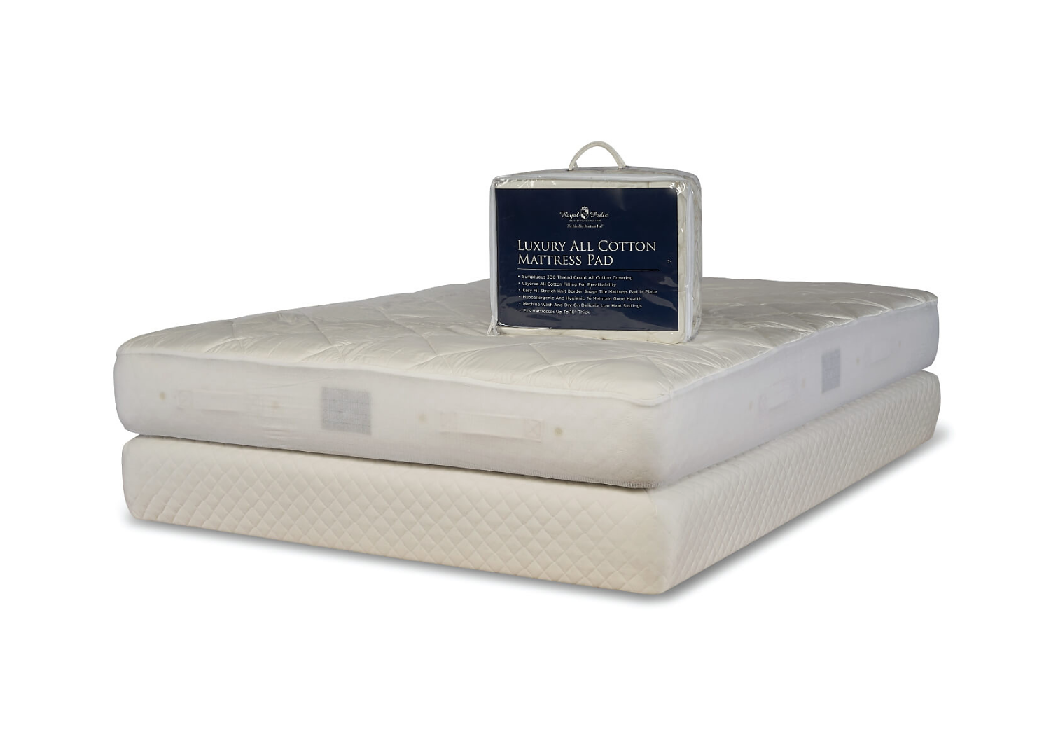 Royal Pedic Luxury All Cotton Mattress Pad