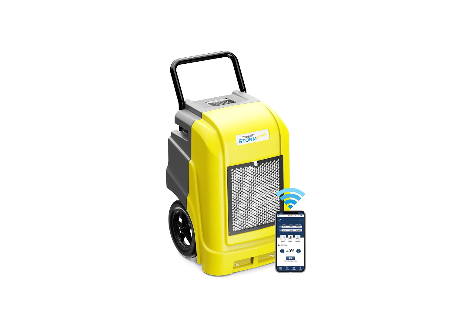 Alorair Storm Ultra Smart WiFi Dehumidifier 2600 Sq. Ft. With Pump.