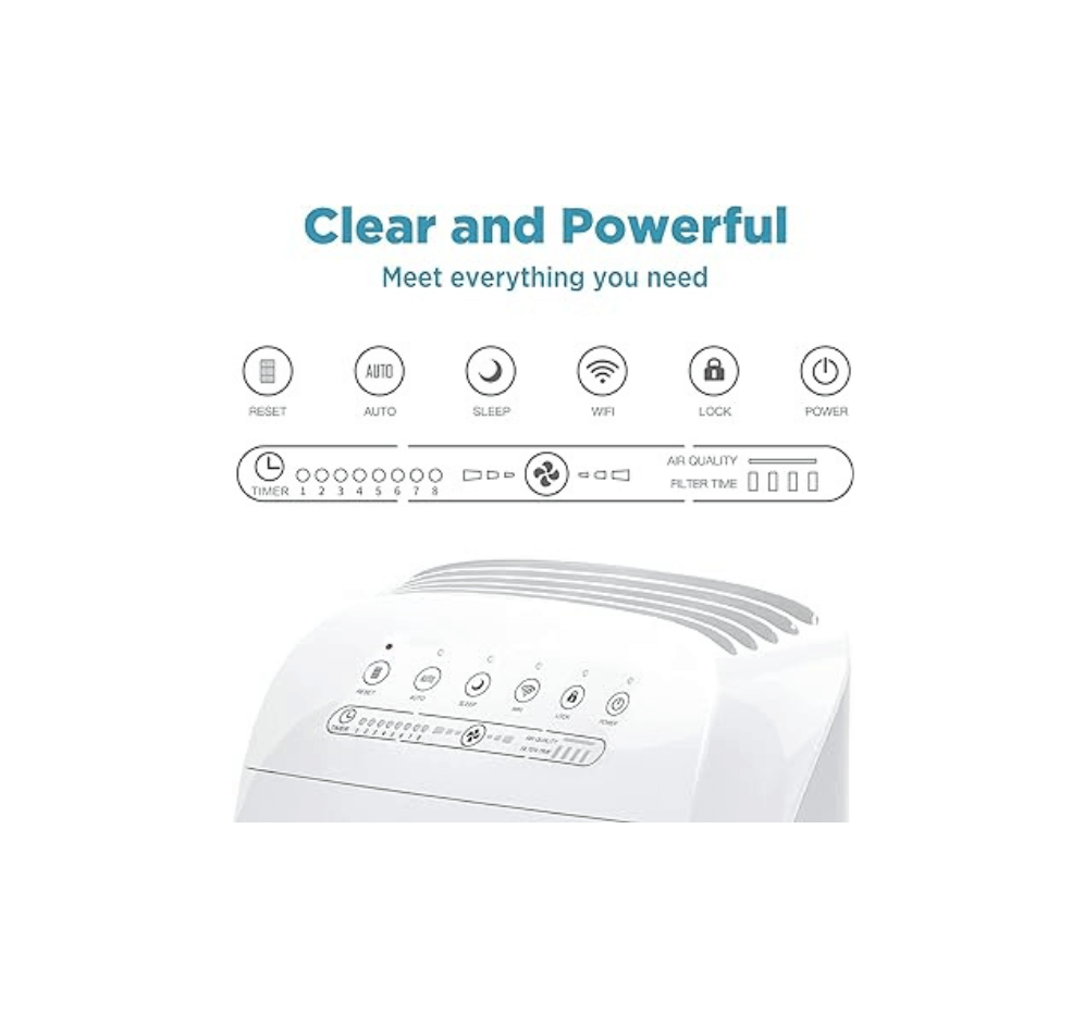 Membrane Solutions MSA3S Alexa WiFi Smart Air Purifier