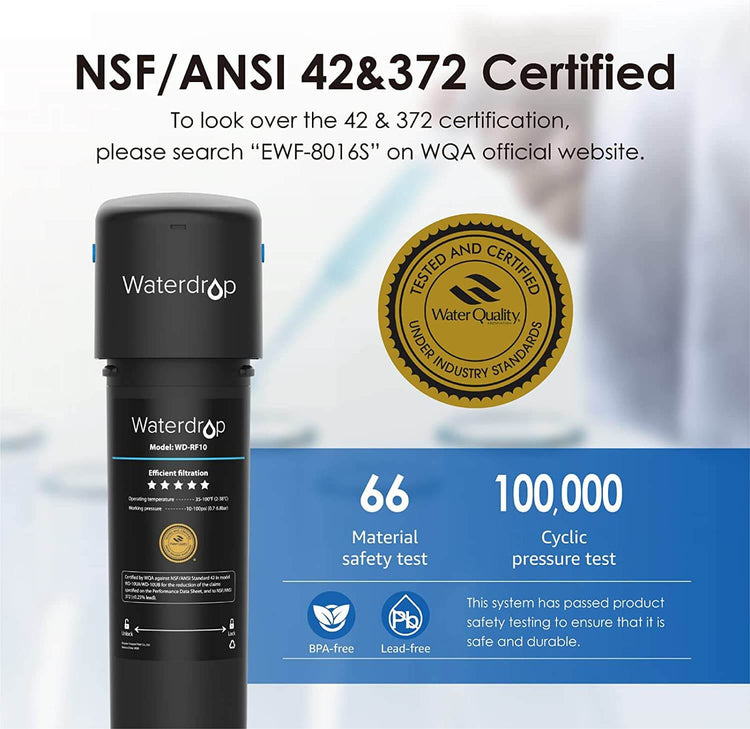 Waterdrop Under Sink Water Filter System W Dedicated Faucet