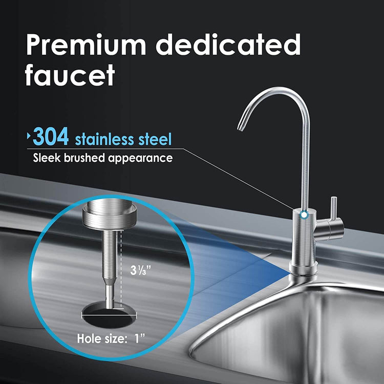 Waterdrop Under Sink Water Filter System W Dedicated Faucet