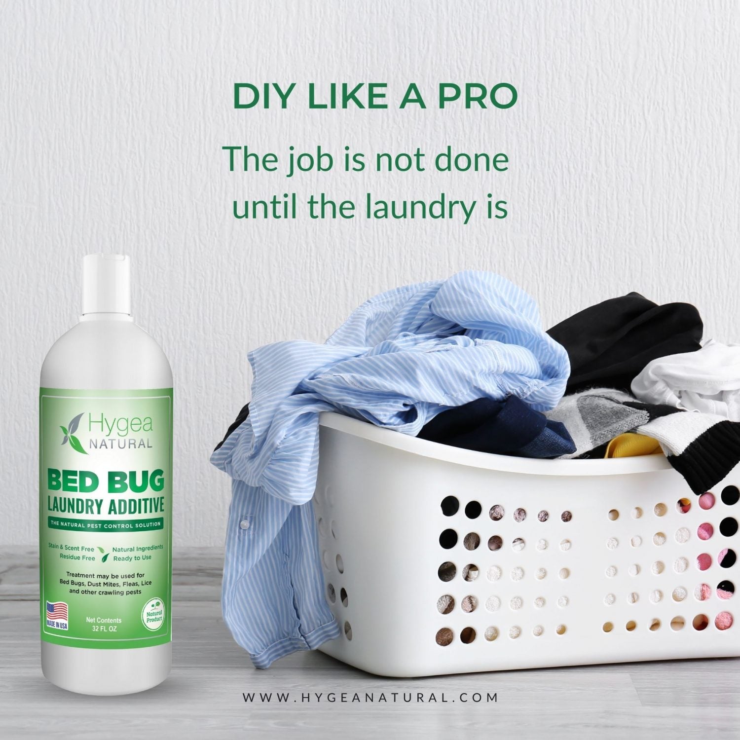 Hygea Natural Bed Bug Laundry Additive 32 oz.
