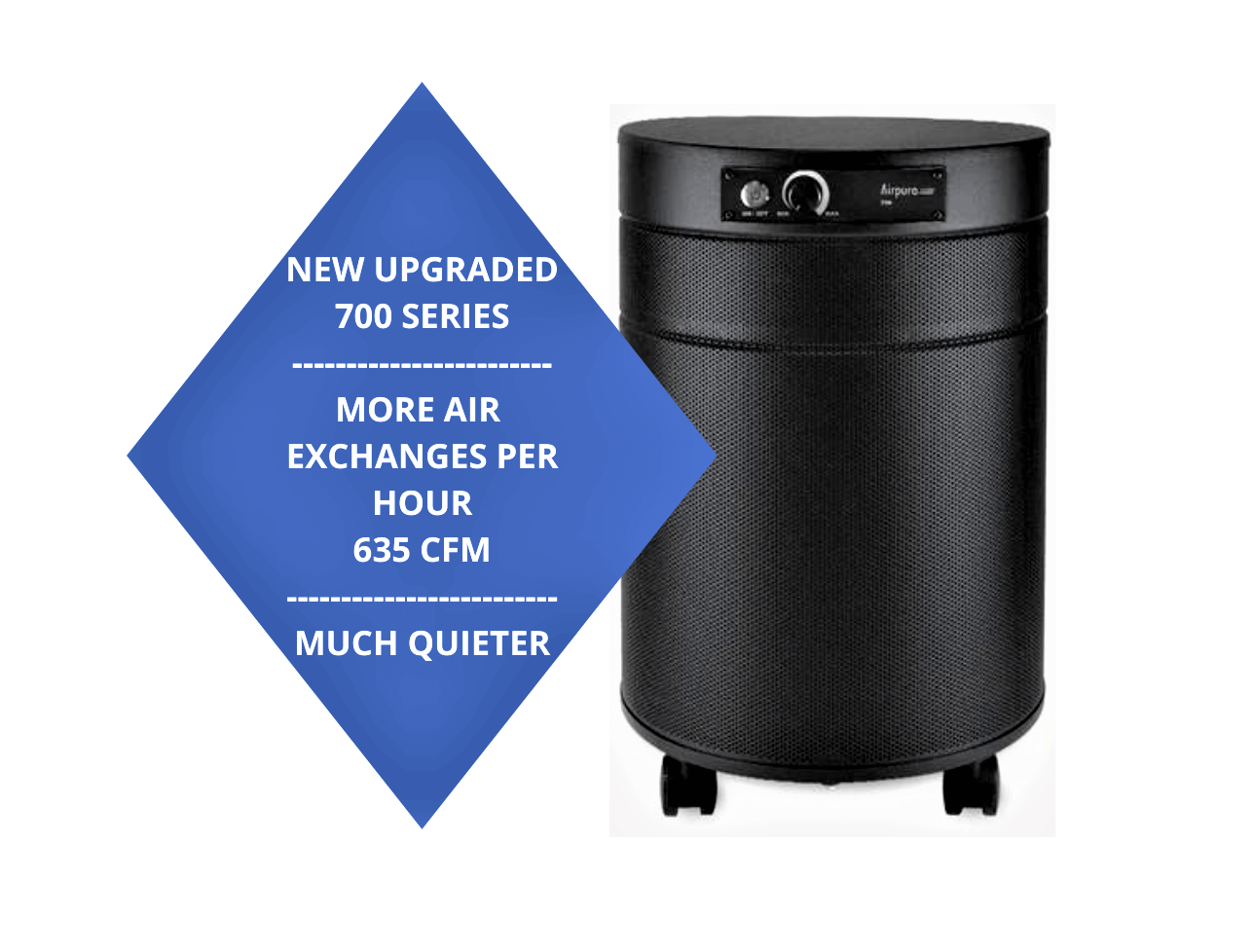 Airpura Upgraded V700 Chemical VOCS Wildfire Air Purifier Covers Up To 2500 Sq. Ft.