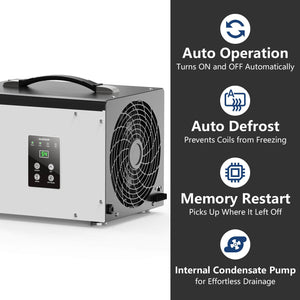 Alorair Sentinel HD35 70 Pint Crawl Space & Basement Dehumidifier