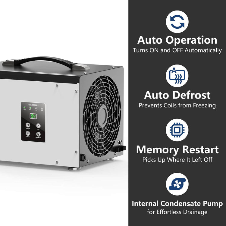 Alorair Sentinel HD35 70 Pint Crawl Space & Basement Dehumidifier