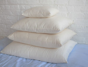 WLH Green Cotton Sleep Pillow With Zipper Casing