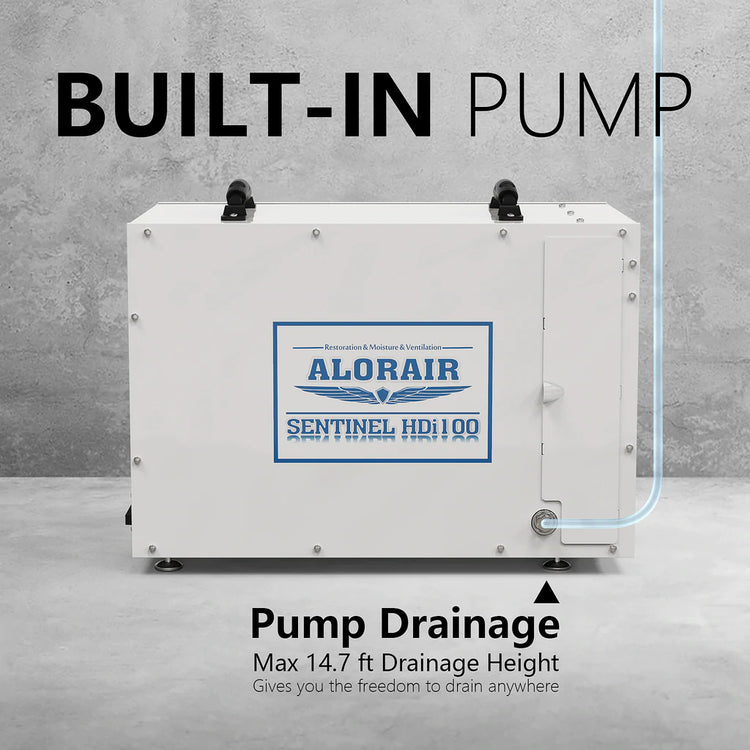 Alorair Sentinel HDi100 Basement & Crawl Space Dehumidifier