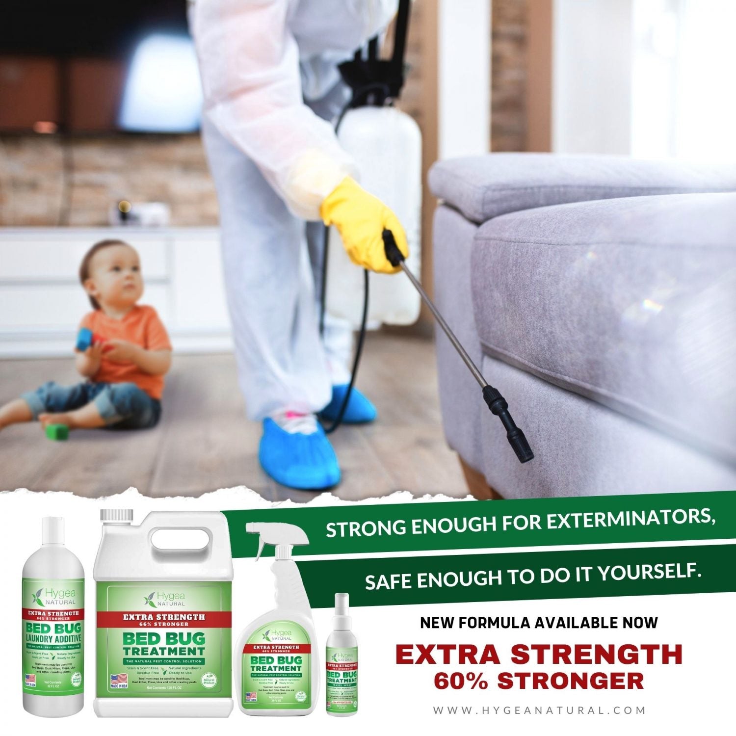 Hygea Natural Extra Strength Bed Bug 24 oz. Spray.
