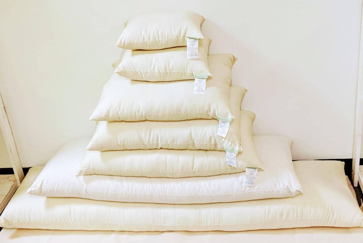 WLH Kapok Natural Fiber Sleep Pillow With Zipper Casing