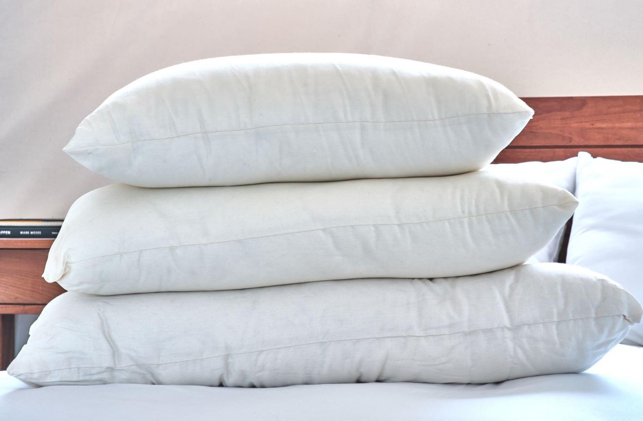 WLH Kapok Natural Fiber Sleep Pillow With Zipper Casing