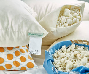 WLH Natural Shredded Latex Sleep Pillow With Zipper Casing