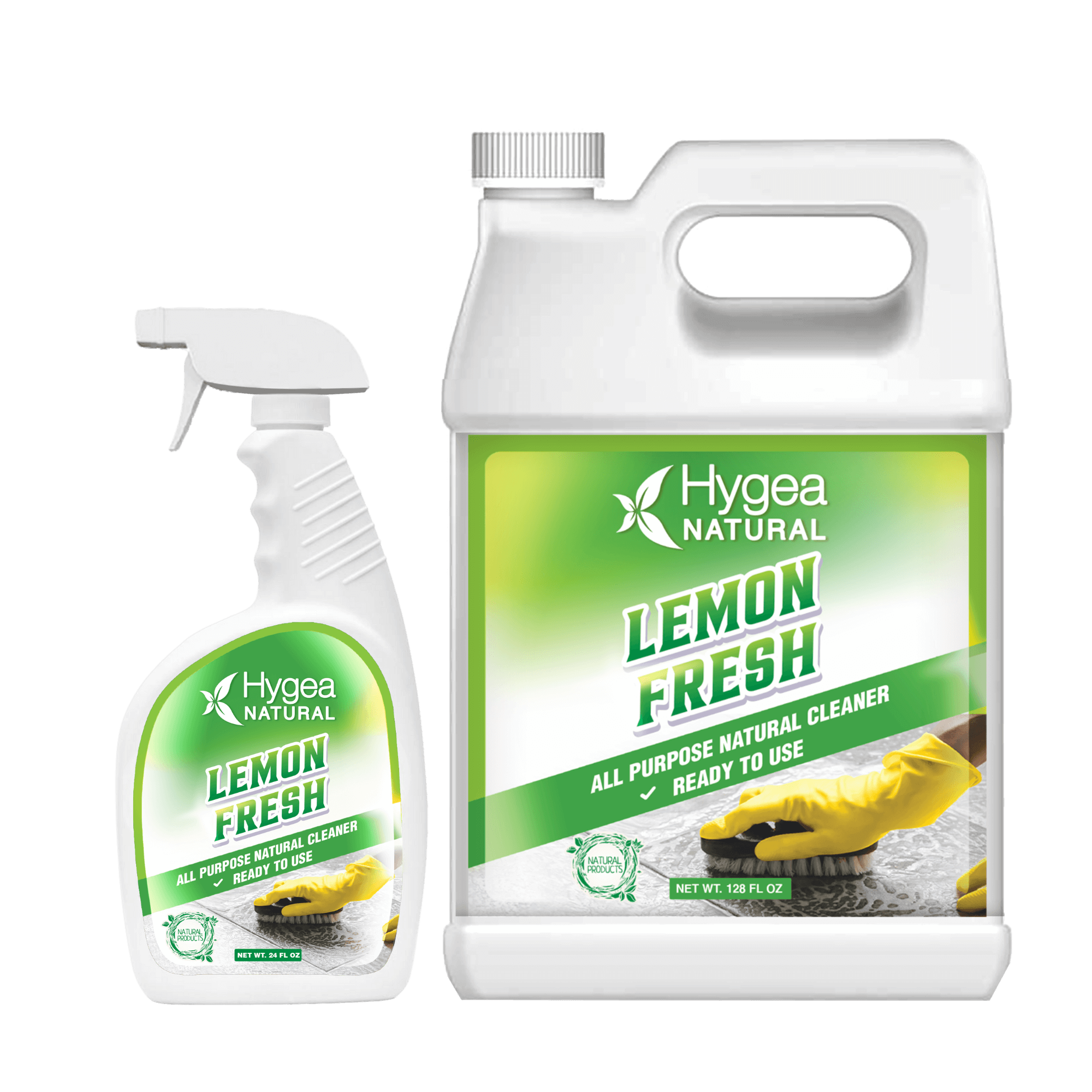 Hygea Natural Lemon Fresh All Purpose Cleaner Ready To Use 128 OZ