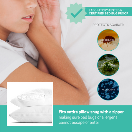 Hygea Natural Bed Bug Pillow Protector.