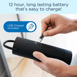 MA-10 Air Purifier Clean Up To 40 s.f. In 30 Minutes. 12 hour long lasting battery. Easy to charge.