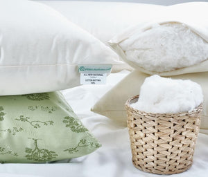 WLH Organic Cotton Sleep Pillow With Zipper Casing