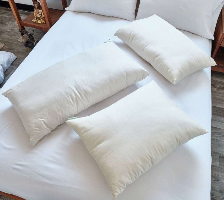 WLH Natural Shredded Latex Sleep Pillow With Zipper Casing