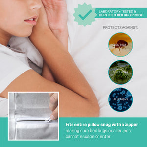 Hygea Natural Water Resistant Bed Bug Pillow Protector