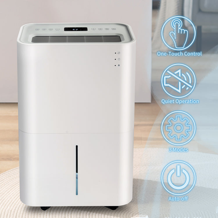 New Space 50 Pint Dehumidifier for Large to Extra Large Rooms and Basements
