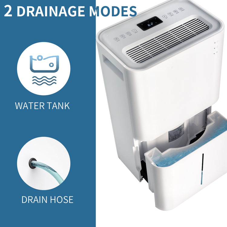 New Space 50 Pint Dehumidifier for Large to Extra Large Rooms and Basements