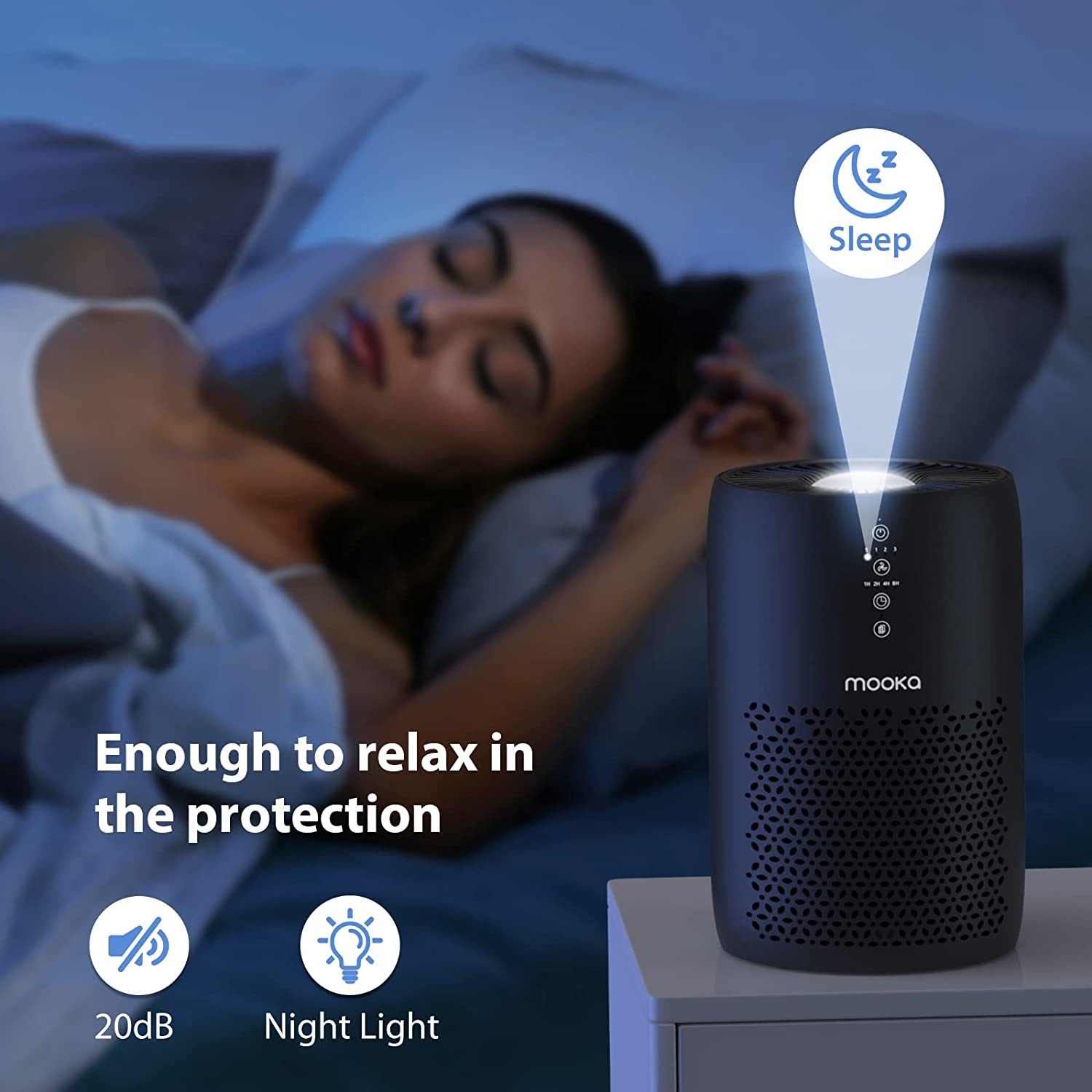 Mooka Air Purifier for Large Rooms