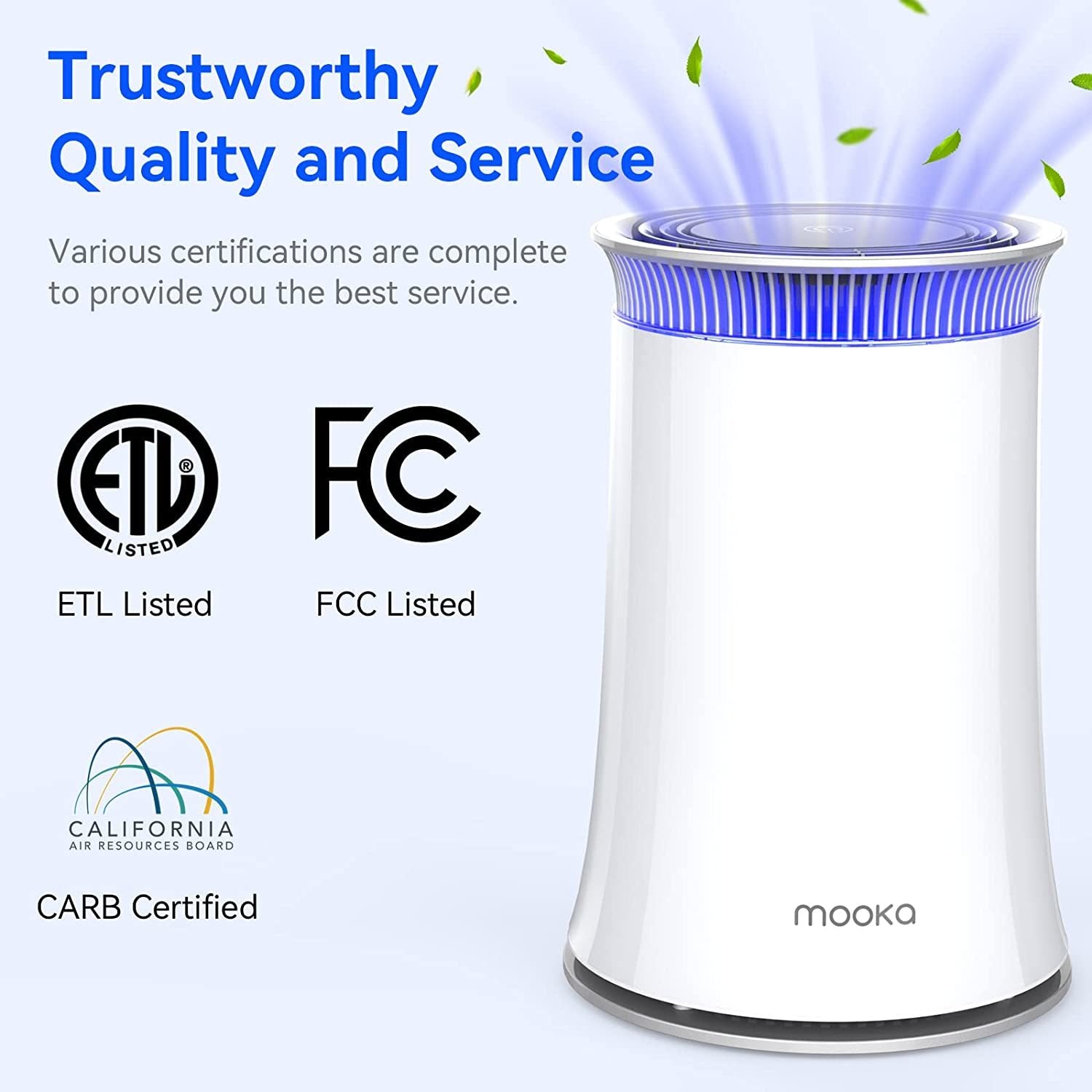 Mookaa Mooka Air Purifier for Home True HEPA Air Cleaner | Airpurifierblog.com