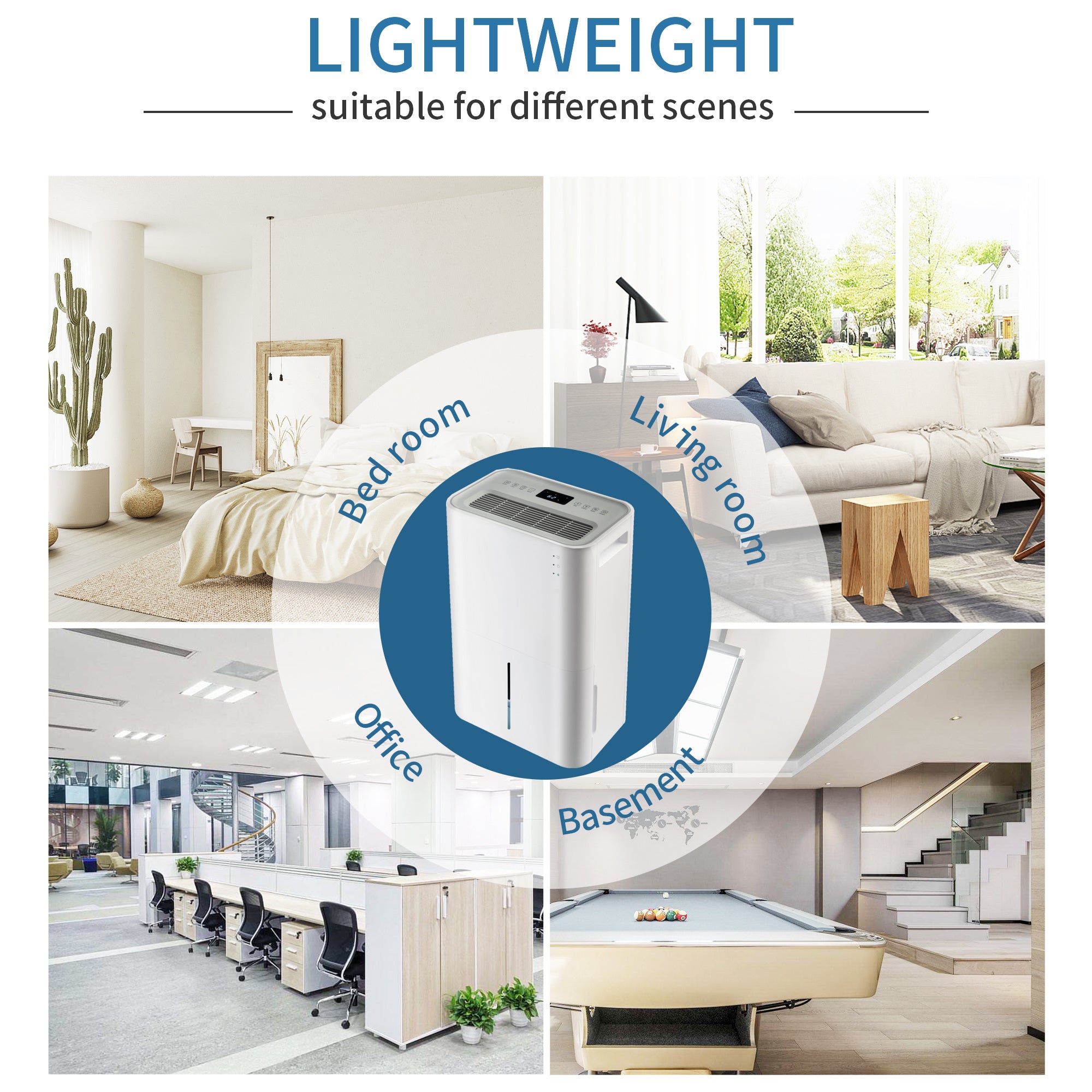 New Space 50 Pint Dehumidifier for Large to Extra Large Rooms and Basements