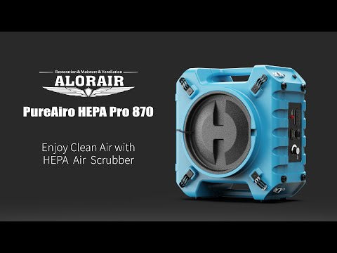 Alorair PureAiro HEPA Pro 870 Air Scrubber With UV-C Light
