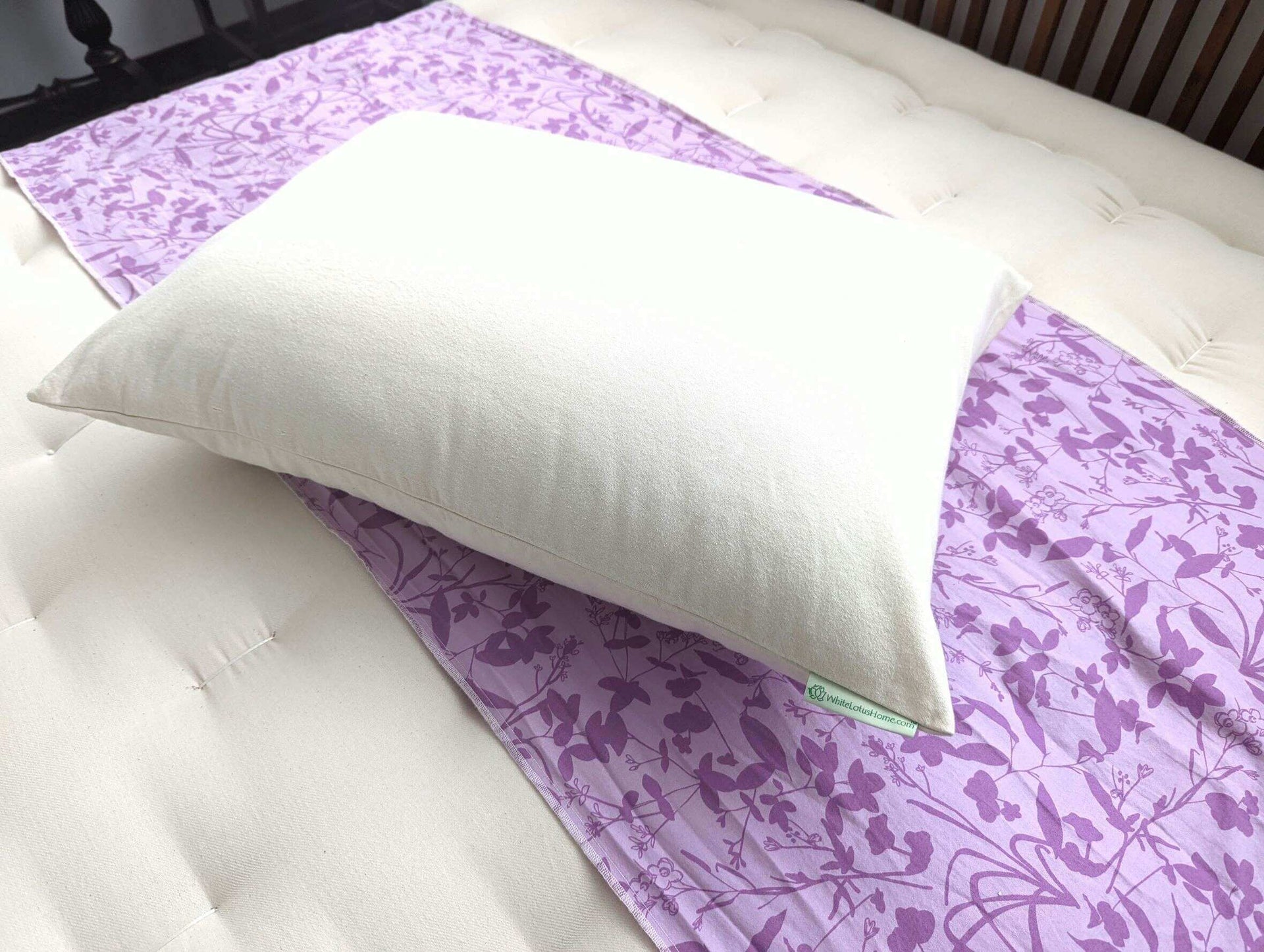 WLH Waterproof Organic Cotton Pillow Protector With Zipper